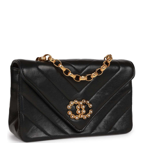 Fabulous Vintage Chanel Chevron Quilted Jersey Bag