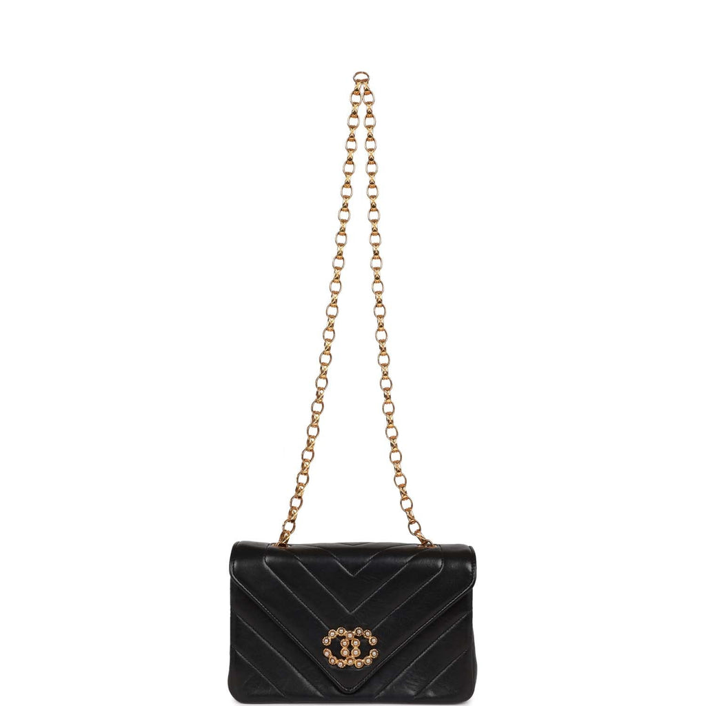Chanel Ivory-Black Coco Sailor Pearls Medium Classic Flap Bag GHW –  Boutique Patina