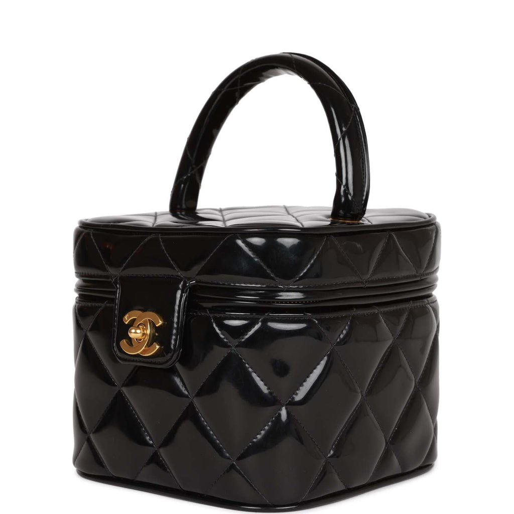 Vanity patent leather handbag Chanel Black in Patent leather