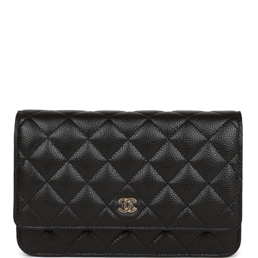 Chanel Pearl Crush Mini Wallet With Chain Light Grey Lambskin Aged Gol –  Coco Approved Studio