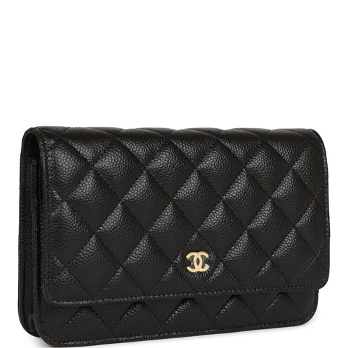 Chanel Black Caviar Half Moon Wallet on Chain WOC Flap Bag SHW – Boutique  Patina