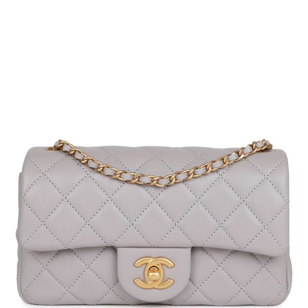 Chanel Black Pearl Crush Square Mini Classic Flap Bag Antique Gold Hardware  – Madison Avenue Couture