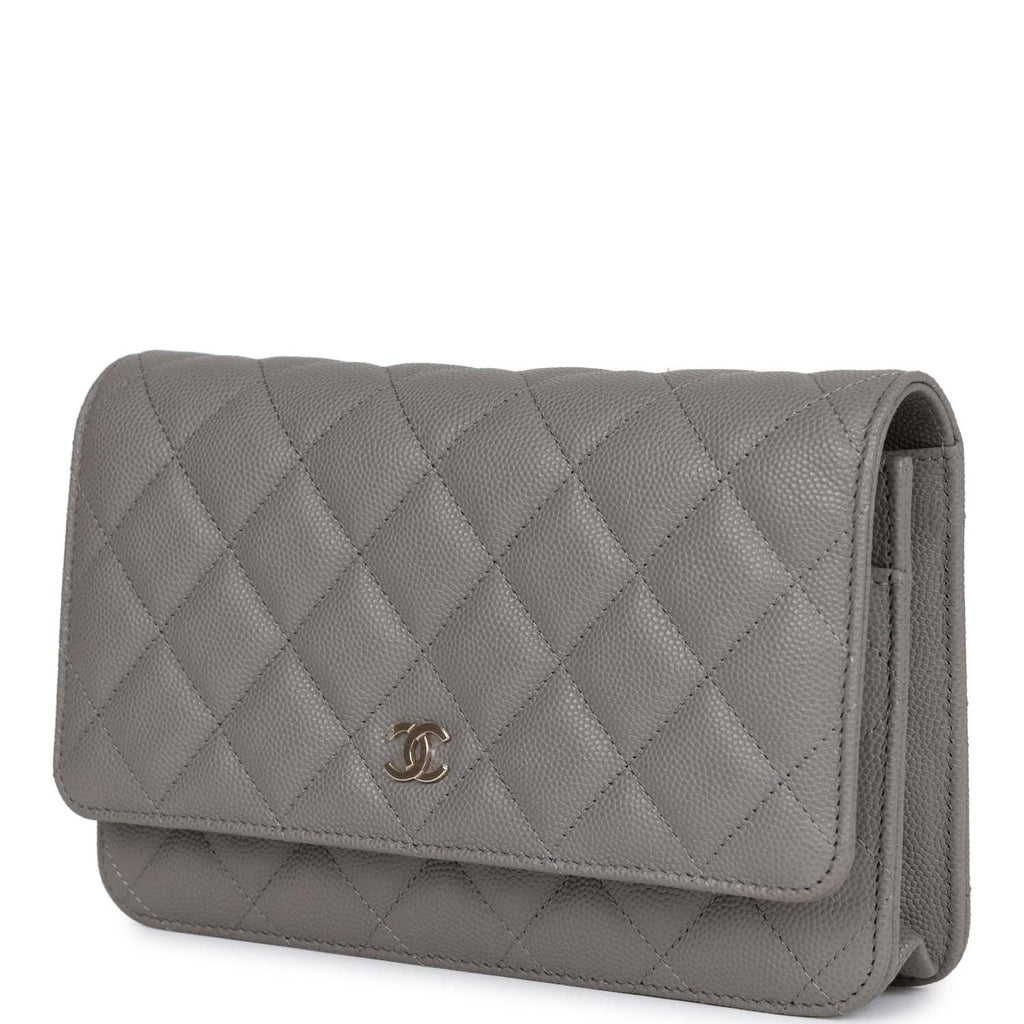 chanel grey purse