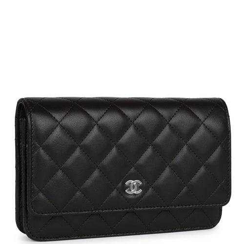 chanel wallet on chain quilted black