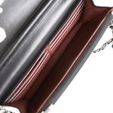 Chanel Wallet on Chain WOC Black Calfskin Silver Hardware