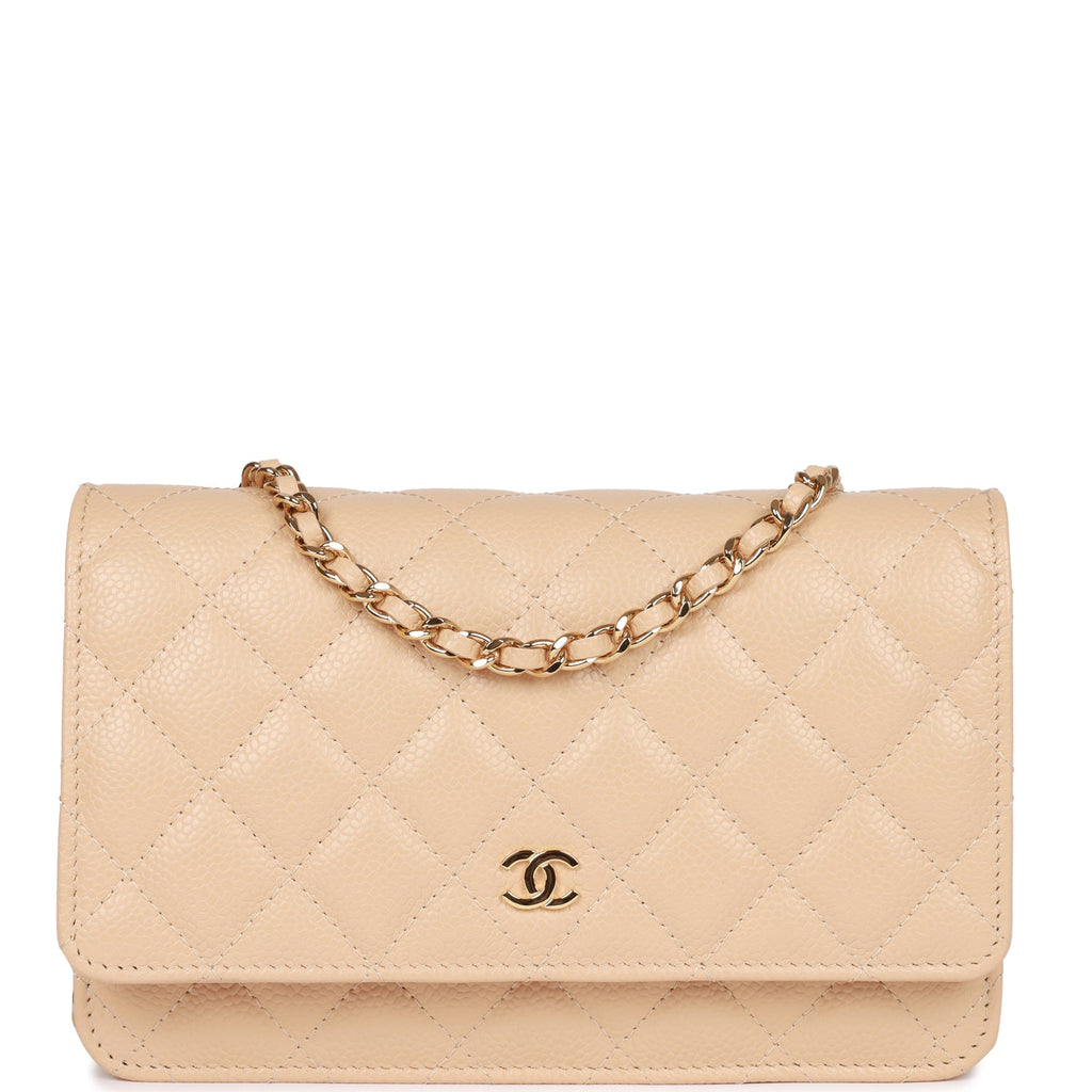 A+M+A+Z+I+N+G+CHANEL+Classic+Quilted+White+Caviar+Leather+Wallet+