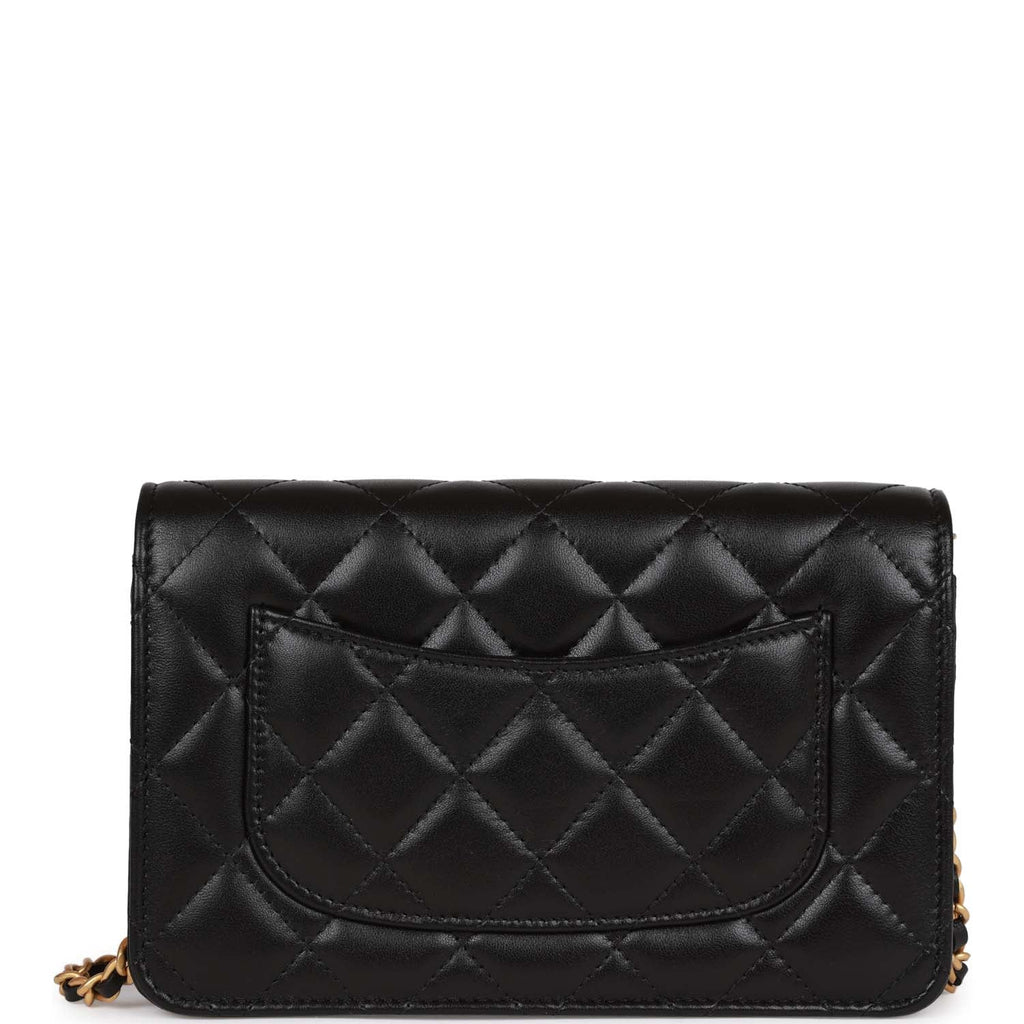 Chanel Heart Wallet on Chain WOC Black Lambskin Antique Gold Hardware –  Madison Avenue Couture