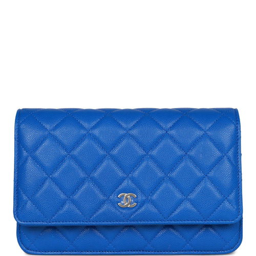 Chanel Wallet on Chain WOC Blue Caviar Light Gold Hardware