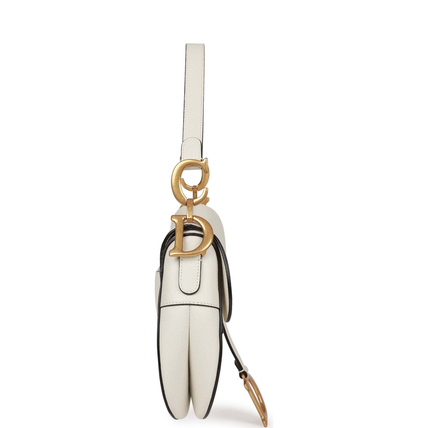 VANITY CASE 18 IN RUSSET BROWN GRAINED CALFSKIN GOLD HARDWARE