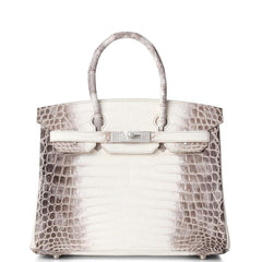 Hermès Black Crocodile 30cm Diamond Encrusted Birkin Bag (Pre