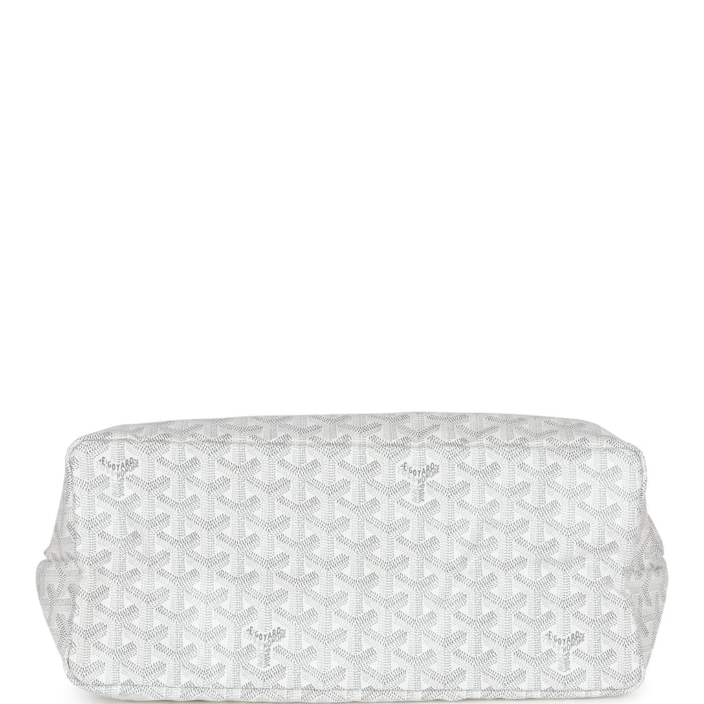 Goyard Goyardine White St. Louis GM Tote Bag Palladium Hardware – Madison  Avenue Couture