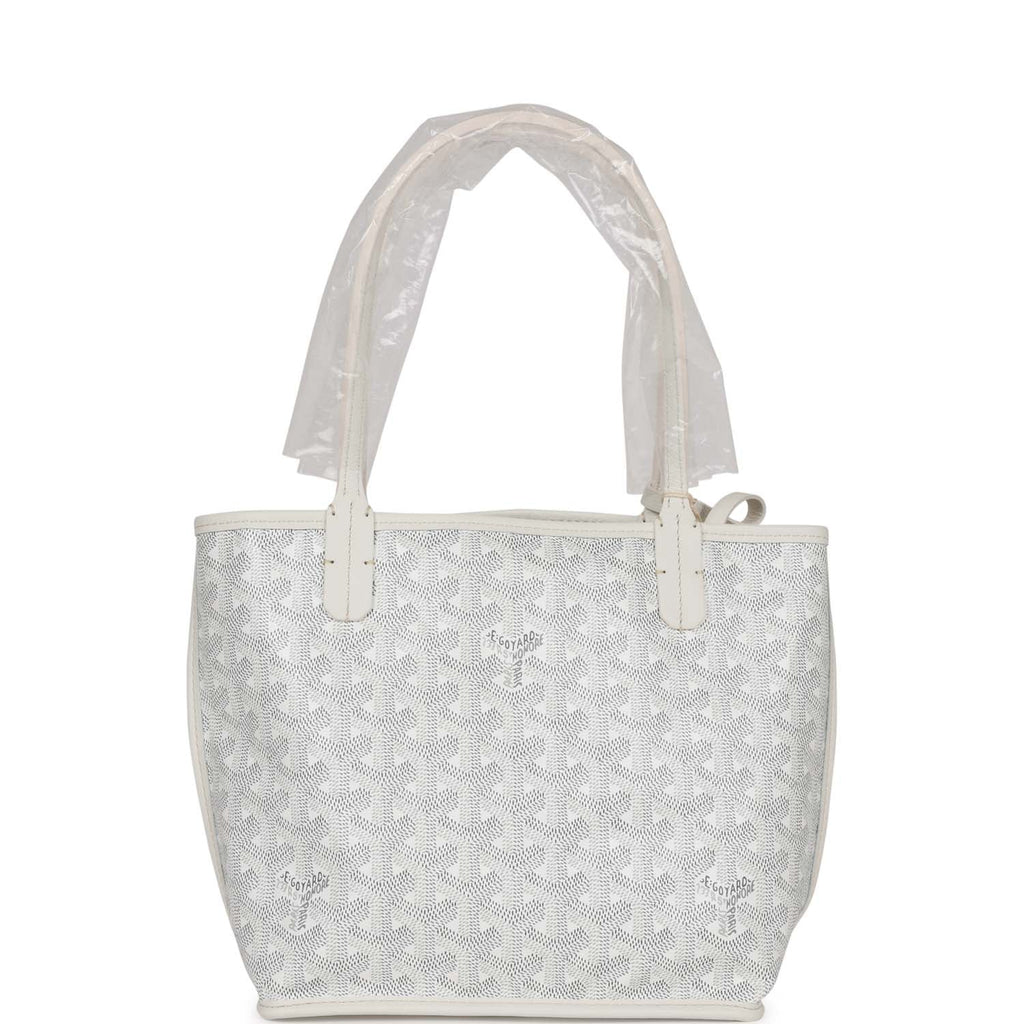 goyard white purse