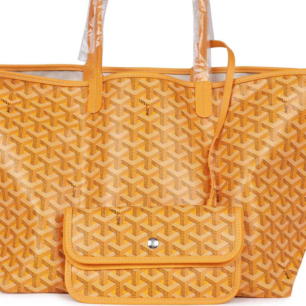 Goyard Goyardine Yellow Artois PM Tote Bag Palladium Hardware – Madison  Avenue Couture