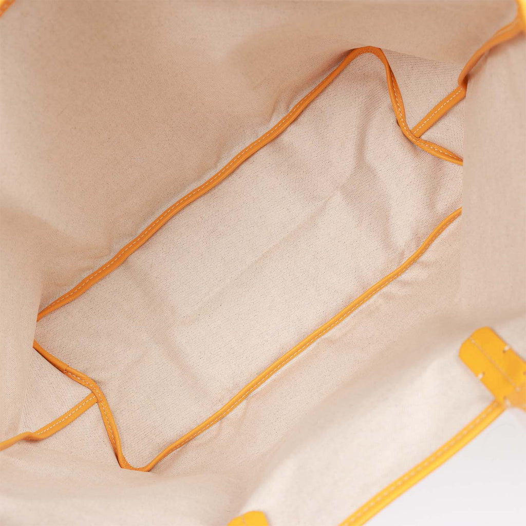 Goyard Goyardine Yellow St. Louis GM Tote Bag Palladium Hardware – Madison  Avenue Couture