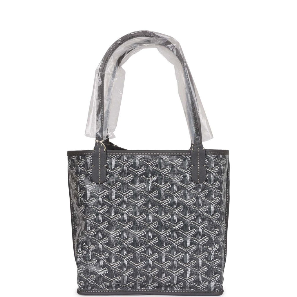 Goyard Goyardine Grey Anjou Mini Reversible Tote Bag Palladium Hardwar –  Madison Avenue Couture