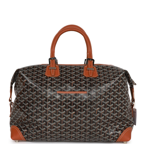Goyard Goyardine Black Boeing 45 Travel Bag Silver Hardware