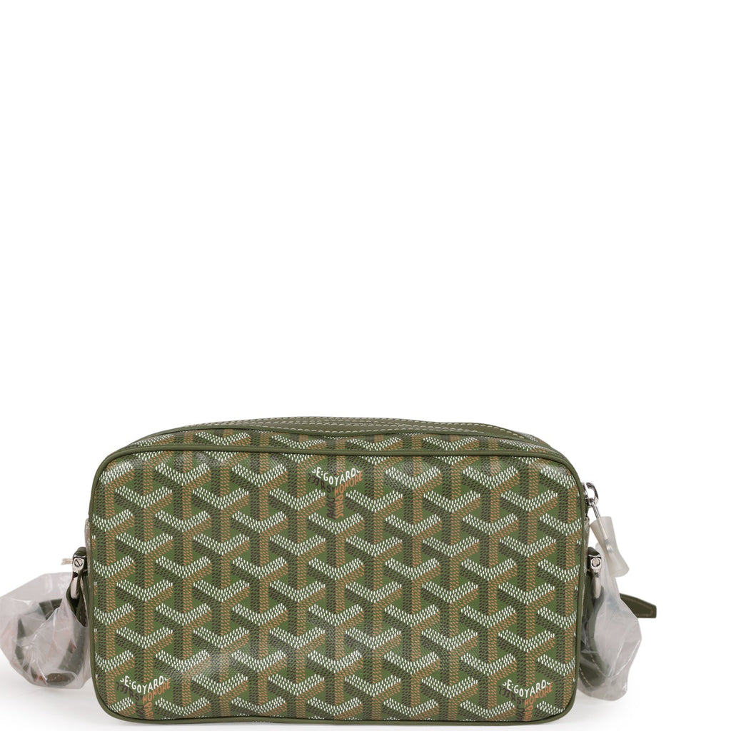 Goyard Cap-Vert PM Bag Green in Coated Canvas/Calfskin Leather with  Silver-tone - US