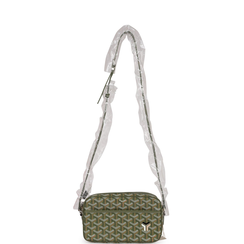 Goyard Goyardine Khaki Cap Vert PM Bag Silver Hardware – Madison Avenue  Couture