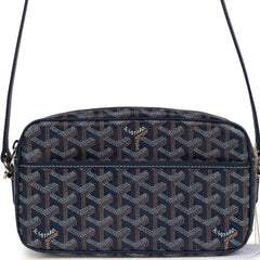 Goyard Goyardine Navy Cap Vert PM Bag Silver Hardware