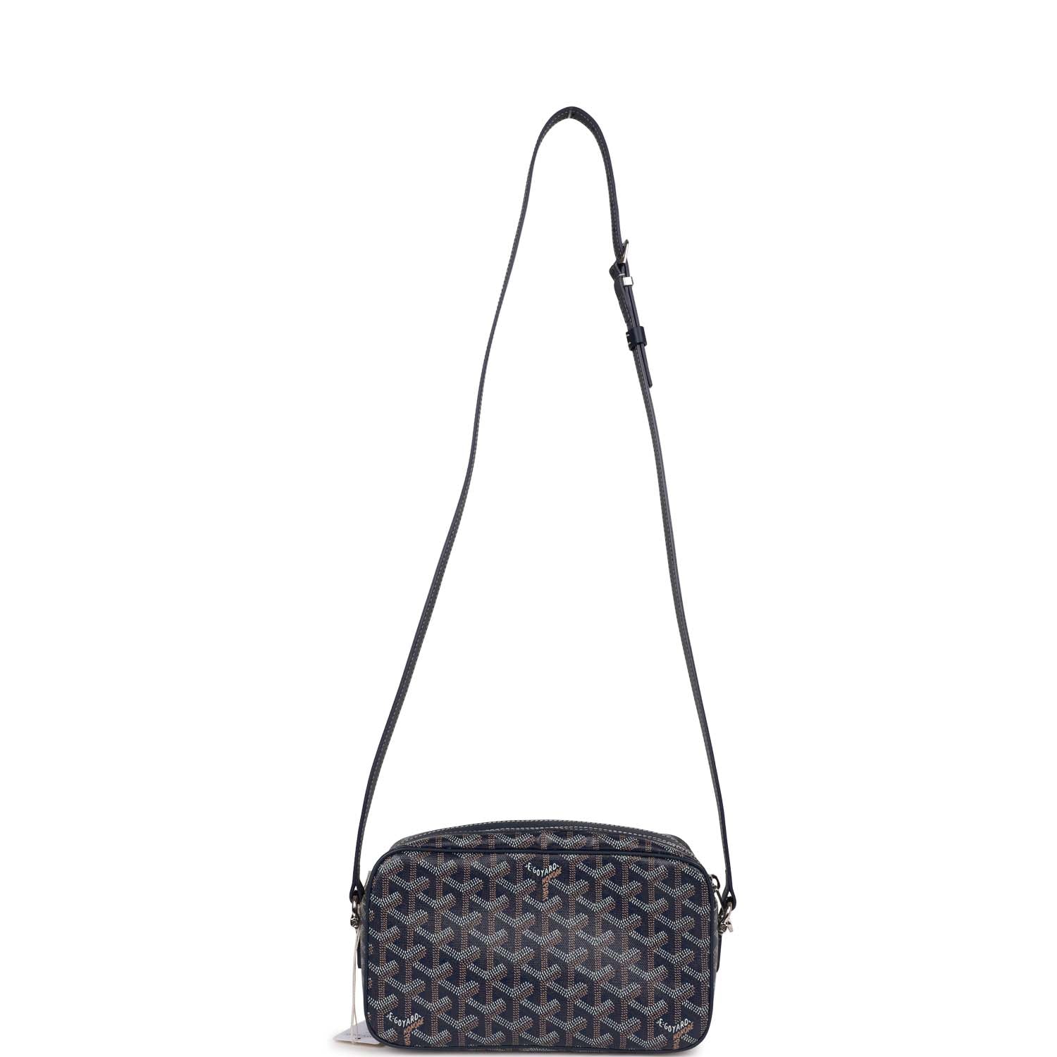 Goyard Goyardine Navy Cap Vert PM Bag Silver Hardware Madison Avenue
