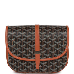 Goyard Belvedere PM Bag Black Goyardine Palladium Hardware