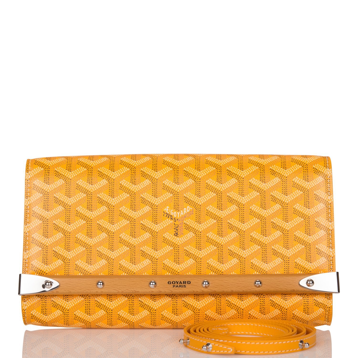 MONTE-CARLO PM CLUTCH 25 IN CLASSIC RED GOYARDINE CANVAS main image 1