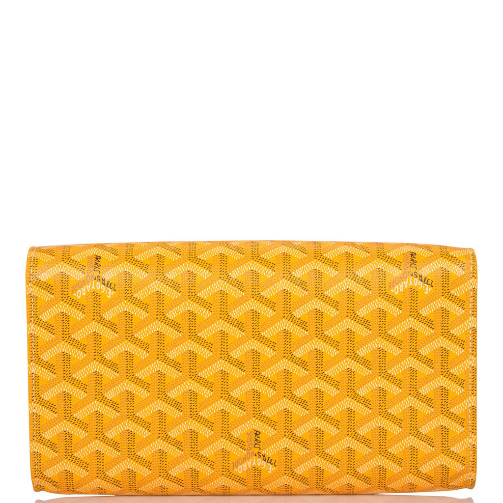 Goyard Goyardine Yellow Monte Carlo PM Clutch/Shoulder Bag