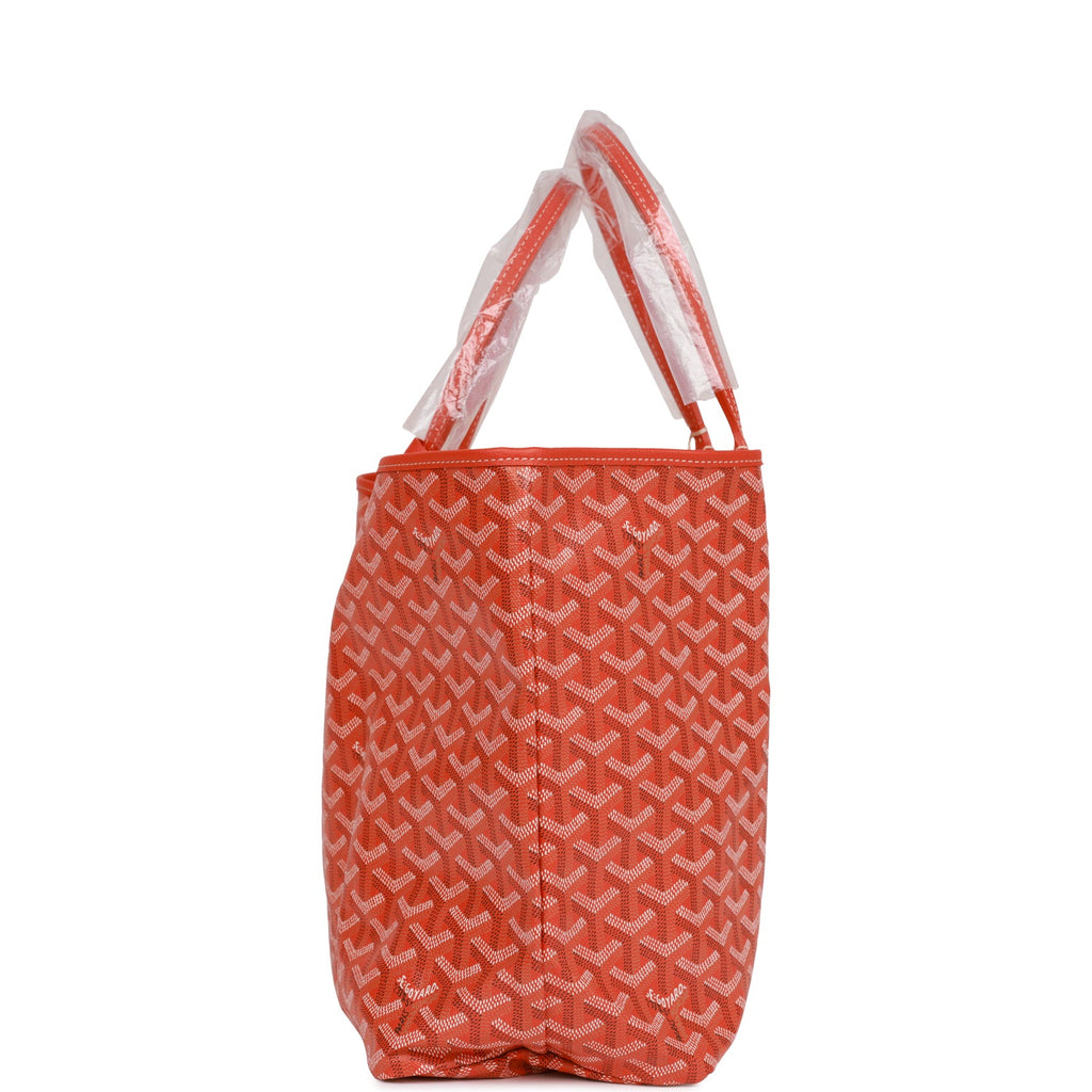 Goyard Goyardine Orange St. Louis PM Tote Bag Palladium Hardware – Madison  Avenue Couture
