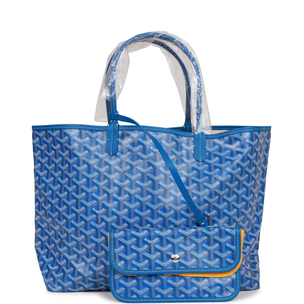 Goyard Goyardine St. Louis PM w/ Pouch - Blue Totes, Handbags