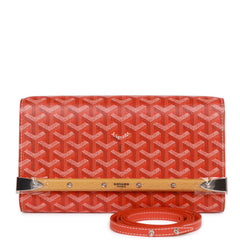 Goyard Goyardine Orange Monte Carlo PM Clutch/Shoulder Bag Silver Hardware