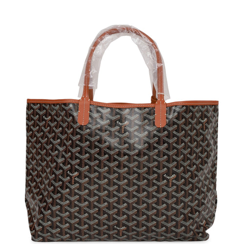 Goyard Goyardine Black St. Louis PM Tote Bag Silver Hardware