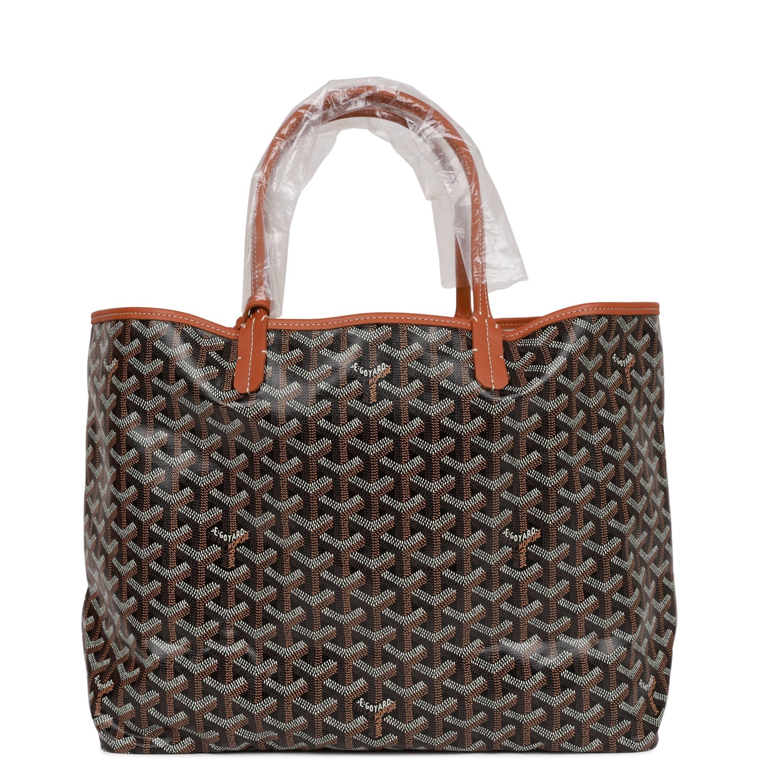GOYARD Saint Louis PM Goyardine Herrybone with pouch Tote Bag gray