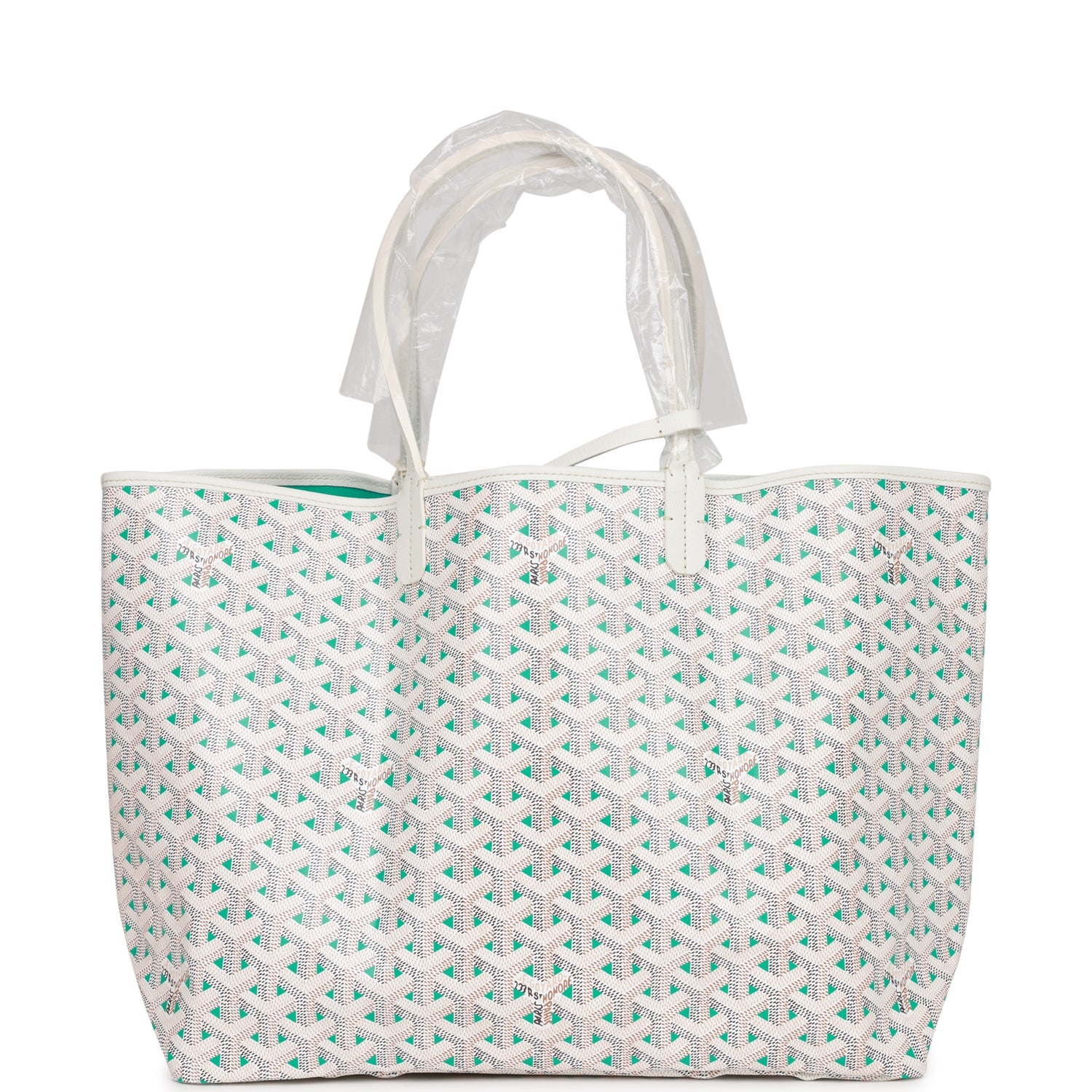 Goyard Goyardine Teal Claire Voie St. Louis PM Tote Bag Silver Hardwar ...