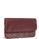 Goyard Sainte-Marie MM Foldable Clutch Bag Burgundy Goyardine Silver Hardware