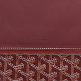 Goyard Sainte-Marie MM Foldable Clutch Bag Burgundy Goyardine Silver Hardware