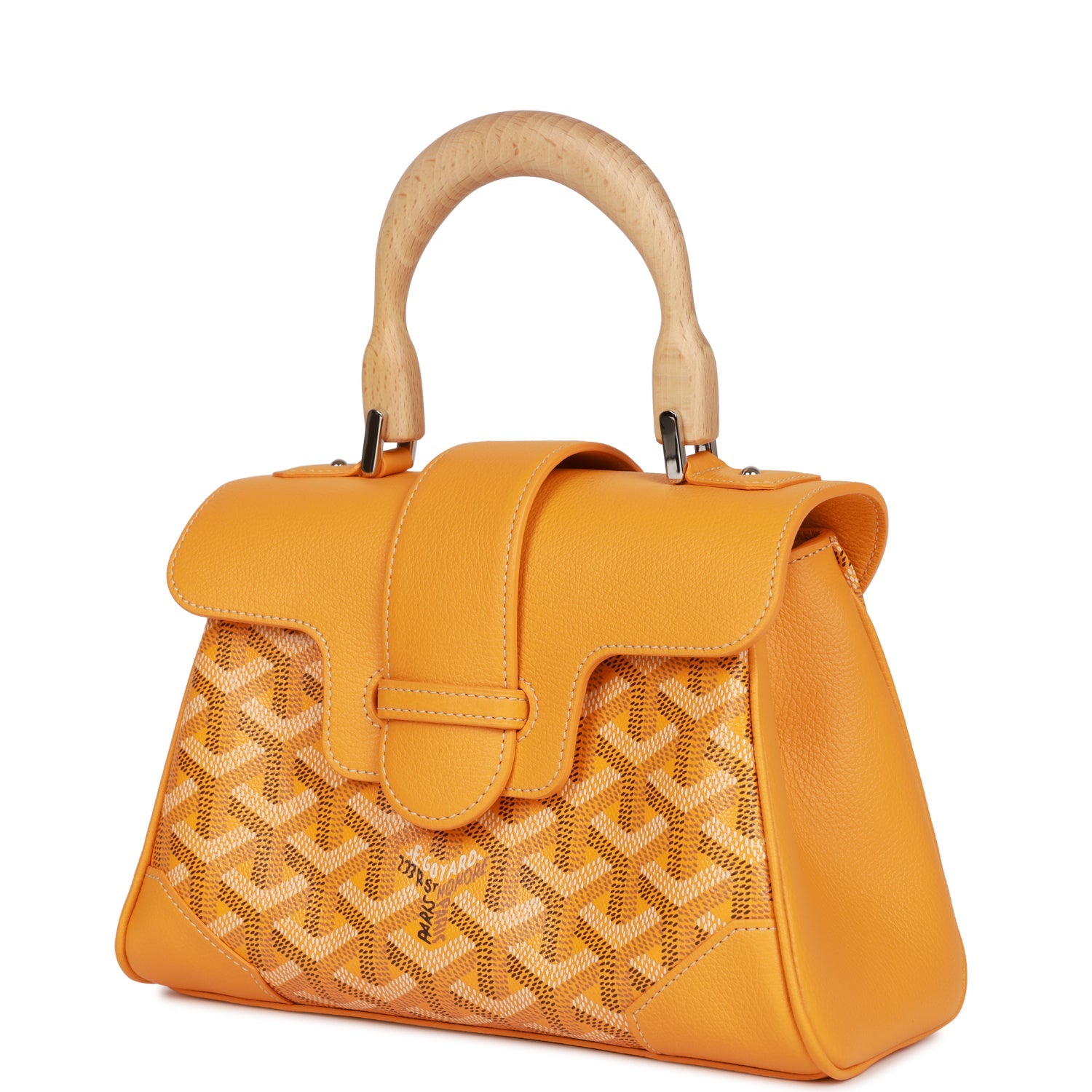Goyard Saigon Souple Mini Bag Yellow Goyardine Silver Hardware Madison Avenue Couture