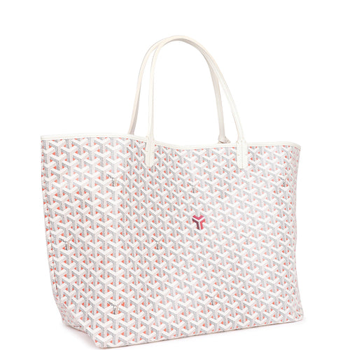 Goyard Goyardine Orange Claire Voie St. Louis GM Tote Bag Silver Hardware