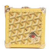 Authentic [9.9 new ]Goyard hard box bag Minaudiere Trunk small box