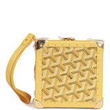 Goyard Mini Saïgon Trunk Top Handle Bag With Gold Hardware in