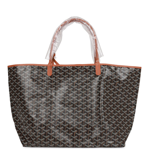 Goyard Goyardine Black St. Louis GM Tote Bag Palladium Hardware
