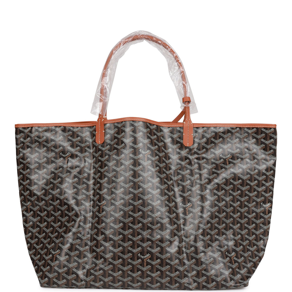 Goyard Goyardine Black St. Louis GM Tote Bag Silver Hardware – Madison  Avenue Couture