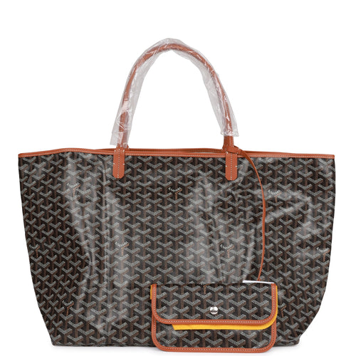 Goyard Goyardine Black St. Louis GM Tote Bag Palladium Hardware
