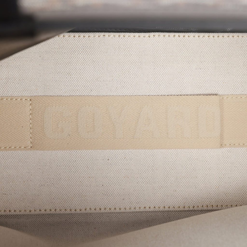 Goyard Goyardine Navy Hand-Painted Coeur St. Louis GM Tote Bag Silver  Hardware