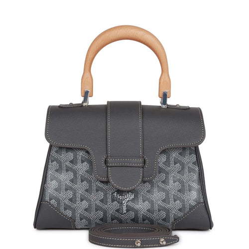 Goyard Saigon Souple Mini Bag Grey Goyardine Silver Hardware