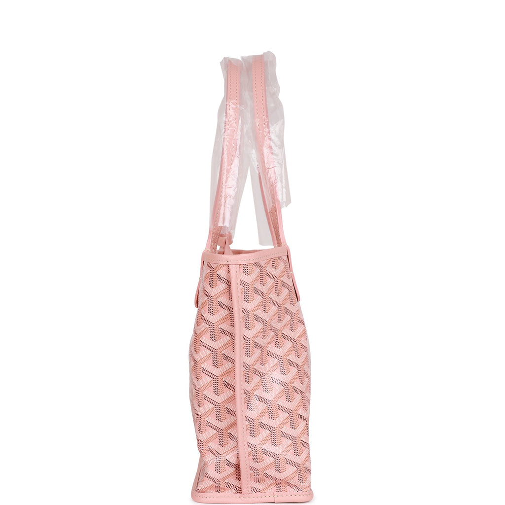 Goyard Goyardine Rose Pink Anjou Mini Reversible Tote Bag