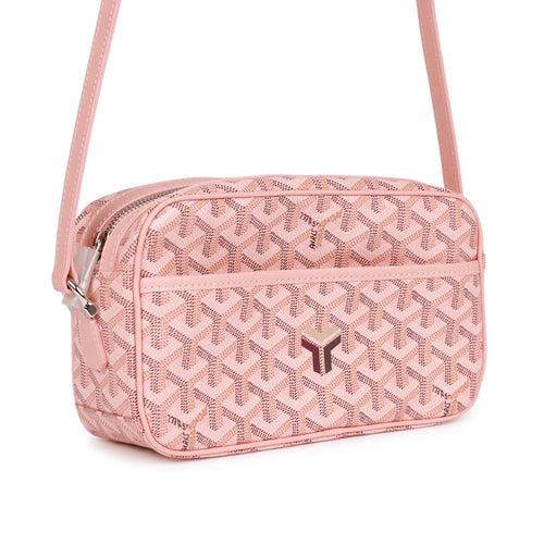 Goyard Goyardine Rose Pink Cap Vert PM Bag Silver Hardware