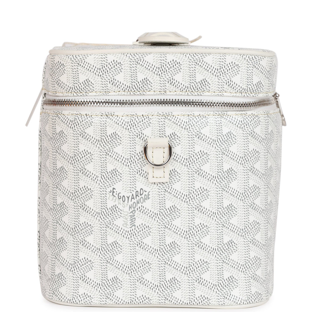 Goyard Goyardine White Muse Vanity Bag Silver Hardware – Madison