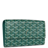 green goyard wallet