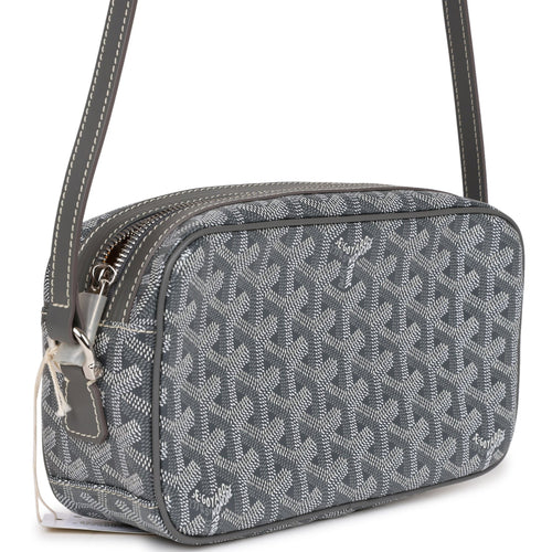 Goyard Goyardine Grey Cap Vert PM Bag Silver Hardware