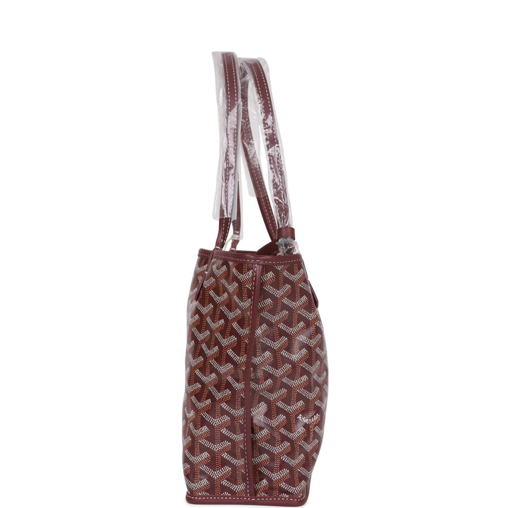 Goyard Burgundy Anjou Mini Shoulder Tote Handbag at 1stDibs